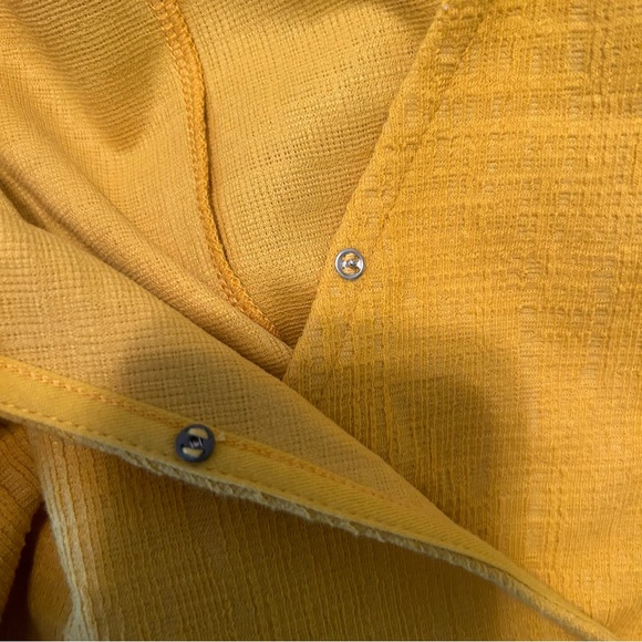 Madewell Yellow Crosshatch Side-Tie Dress - Picture 7 of 10